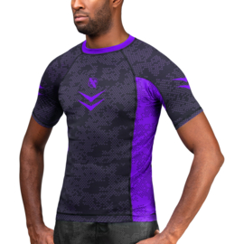 Hayabusa Arrow Ranked Short Sleeve Rashguard - Paars