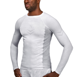 Hayabusa Arrow Ranked Long Sleeve Rashguard - White