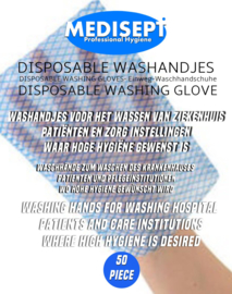 Disposable washandjes per 50 stuks