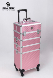 P.clinic visagie koffer roze Luxe hoog model