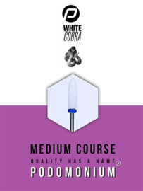 Podomonium Keramische Frees White Cobra Medium Course