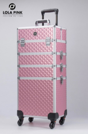P.clinic visagie koffer roze Luxe hoog model