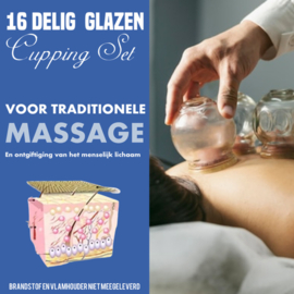 Cupping Massage Set van Glas