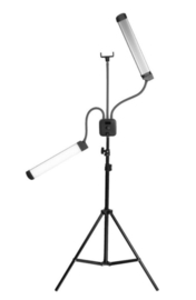 Dubbele Make-Up Lash & Studio Led Lamp met Statief