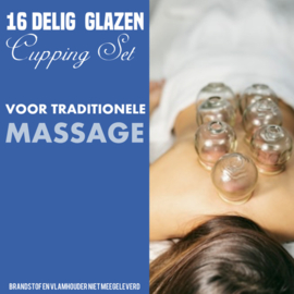 Cupping Massage Set van Glas