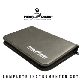 16 Delige PodoShark Pedicure Instrumenten Set + Etui