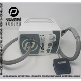 PodoMonium Manicuremotor Duster met Stofafzuiging