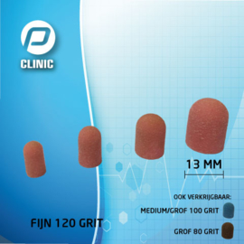 Slijpkapje / Schuurkapjes Rond 13 mm Kunststof Roze 120 Grit ( Fijn )