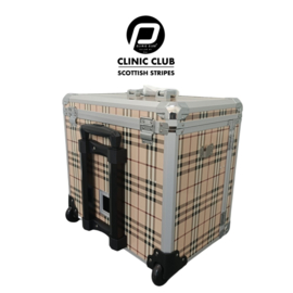 Pedicurekoffer clinic club line Scottisch stripes