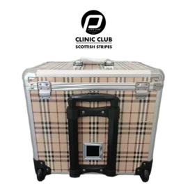 Pedicurekoffer clinic club line Scottisch stripes