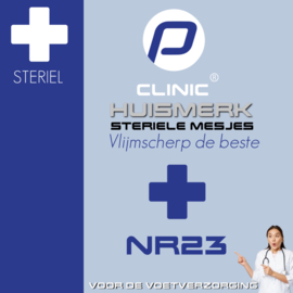 P Clinic huismerk steriele pedicure mesjes nr 23