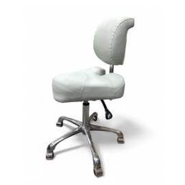Tabouret Ergonomica Italia Royal Mint Green - Ergonomische Zadelkruk met Rugleuning