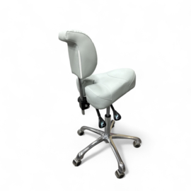 Tabouret Ergonomica Italia Royal Mint Green - Ergonomische Zadelkruk met Rugleuning