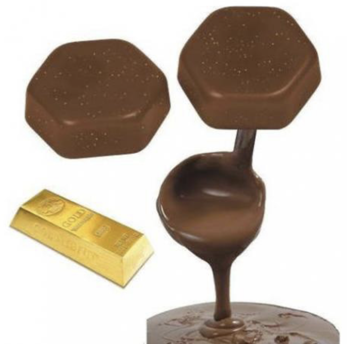 Hars Blokjes Choco Gold 1 kilo Verpakking