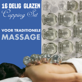 Cupping Massage Set van Glas