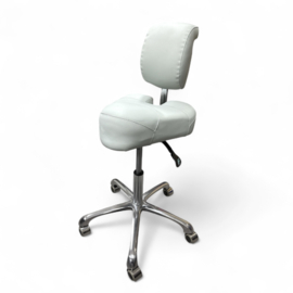 Tabouret Ergonomica Italia Royal Mint Green - Ergonomische Zadelkruk met Rugleuning