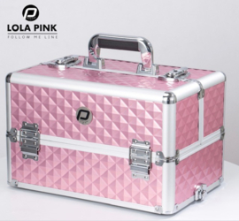 P.clinic visagie koffer roze Luxe hoog model