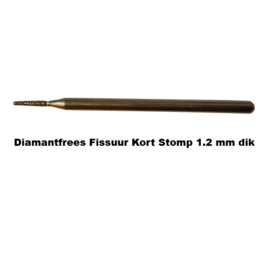 Diamant Frees Fissuur Kort Stomp 1.2 mm