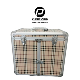 Pedicurekoffer clinic club line Scottisch stripes