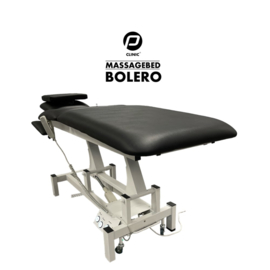 P. clinic elektrische massagetafel | massage & behandel bank kleur zwart met hand- en voetbediening