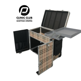 Pedicurekoffer clinic club line Scottisch stripes