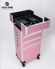 P.clinic visagie koffer roze Luxe hoog model