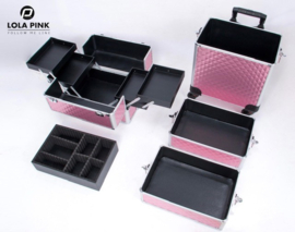 P.clinic visagie koffer roze Luxe hoog model