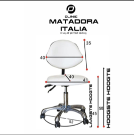 Tabouret Matadora Kleur Wit