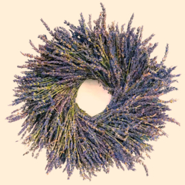 6 Handmade Lavender Wreaths