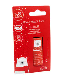 Beauty Made Easy : Lippenbalsem Merry Winter Editie 5,5 gram - Vegan - Biologisch - Halal - Plasticvrij