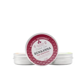 Ben & Anna : Deodorant Crème in blikje Pink Grapefruit 45 gram - Biologisch - Vegan - Plasticvrij