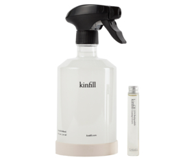Kinfill Homecare : Tub & Tile Schoonmaakmiddel Spray Set met 1 glazen sprayfles en 1 elixer 10ml - Biologisch Afbreekbaar  - Eco - Vegan - Hervulbaar