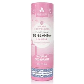 Ben & Anna : Sensitive Deodorant Cherry Blossom 60 Gram - Biologisch - Vegan - Plasticvrij