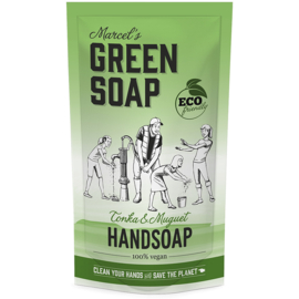 Marcel's Green Soap : Handzeep Navul Stazak Tonka & Muguet 500ml - Eco - Vegan - Biologisch Afbreekbaar 