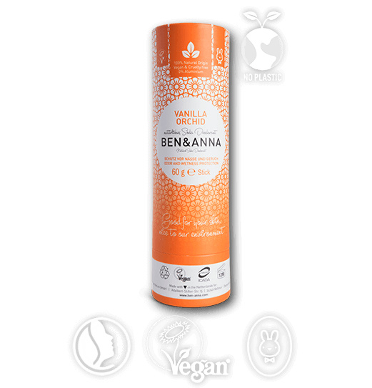 Ben & Anna : Deodorant Vanilla Orchid 60 Gram - Biologisch - Vegan - Plasticvrij