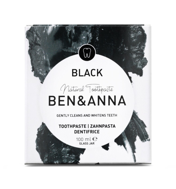 Ben & Anna : Black Charcoal Tandpasta 100ml - Natuurlijk - Vegan - Plasticvrij