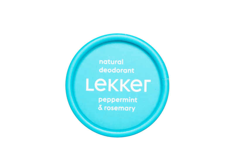 The Lekker Company : Deodorant Crème Pepermunt & Rozemarijn 30ml - Biologisch - Vegan - Plasticvrij