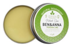 Ben & Anna : Deodorant Crème in blikje Persian Lime 45 gram - Biologisch - Vegan - Plasticvrij