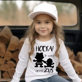 Shirt | Hoera ik word grote zus