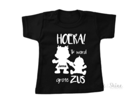 Shirt | Hoera ik word grote zus