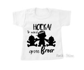 Shirt | Hoera ik word grote broer Tweeling