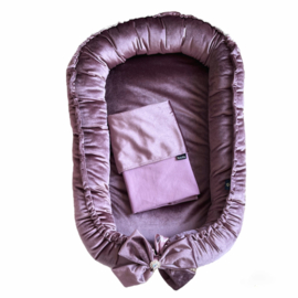 Babynestje | Velvet oudroze  luxury