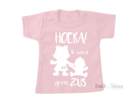 Shirt | Hoera ik word grote zus