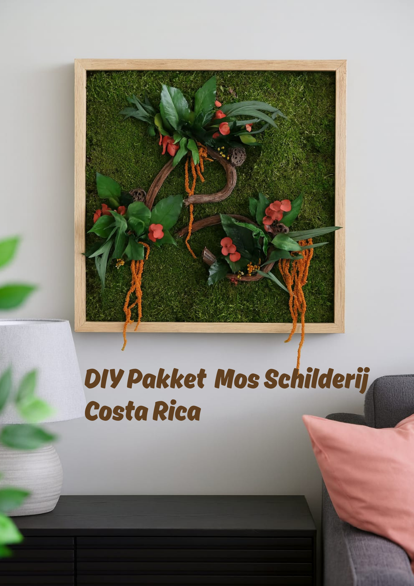 DIY pakket Mos Schilderij Costa Rica