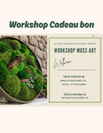 Cadeau bon voor de Moss Art Workshop