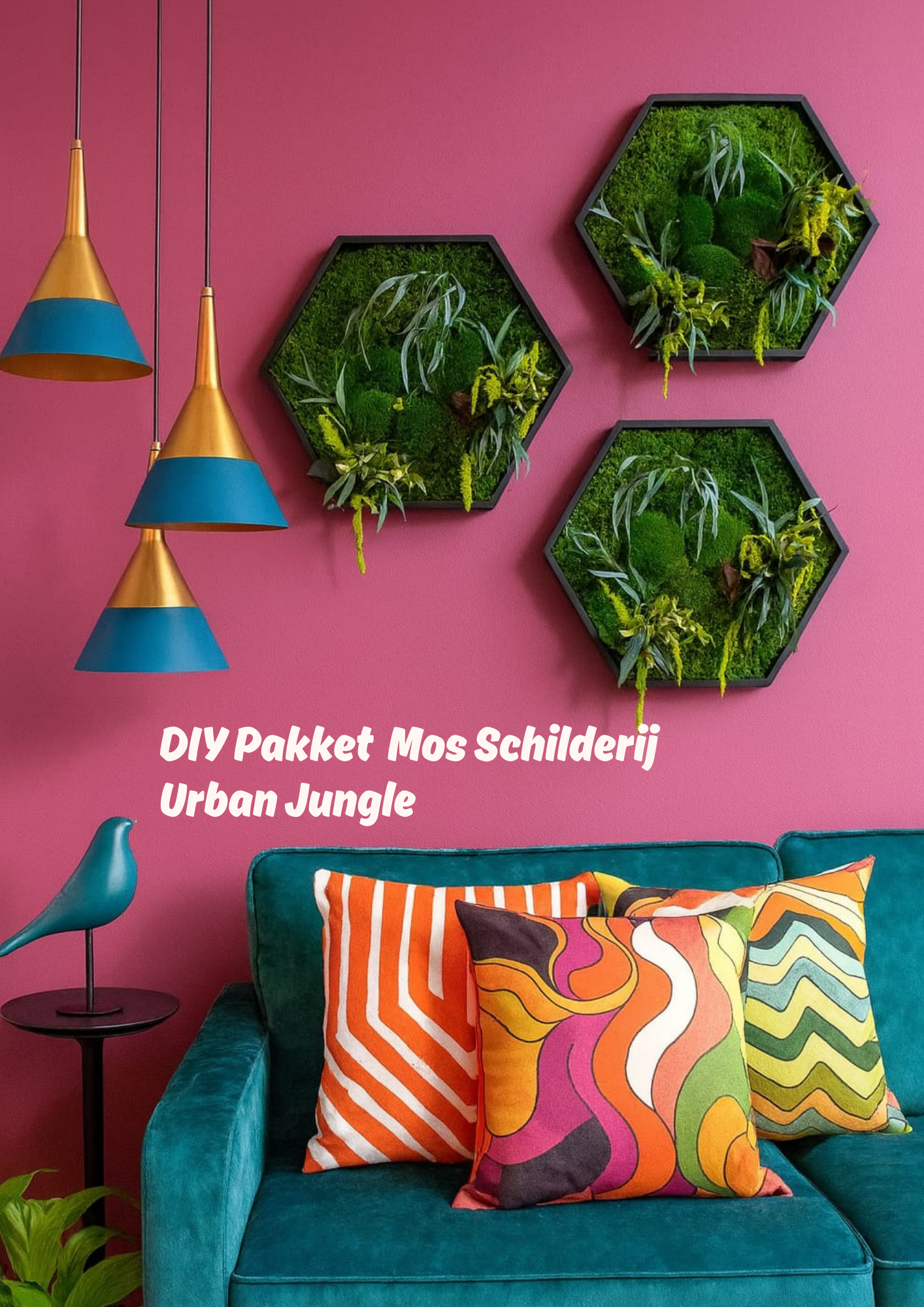DIY pakket Mos Schilderij Urban Jungle