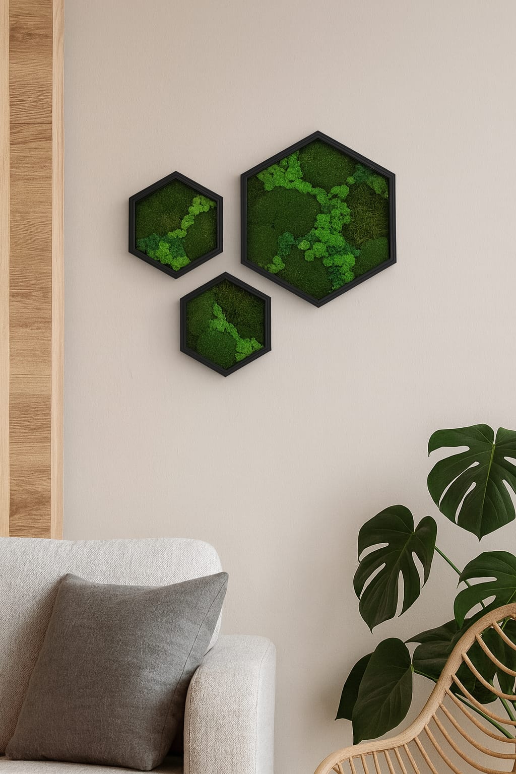 DIY pakket Mos Schilderij Kalme Kracht