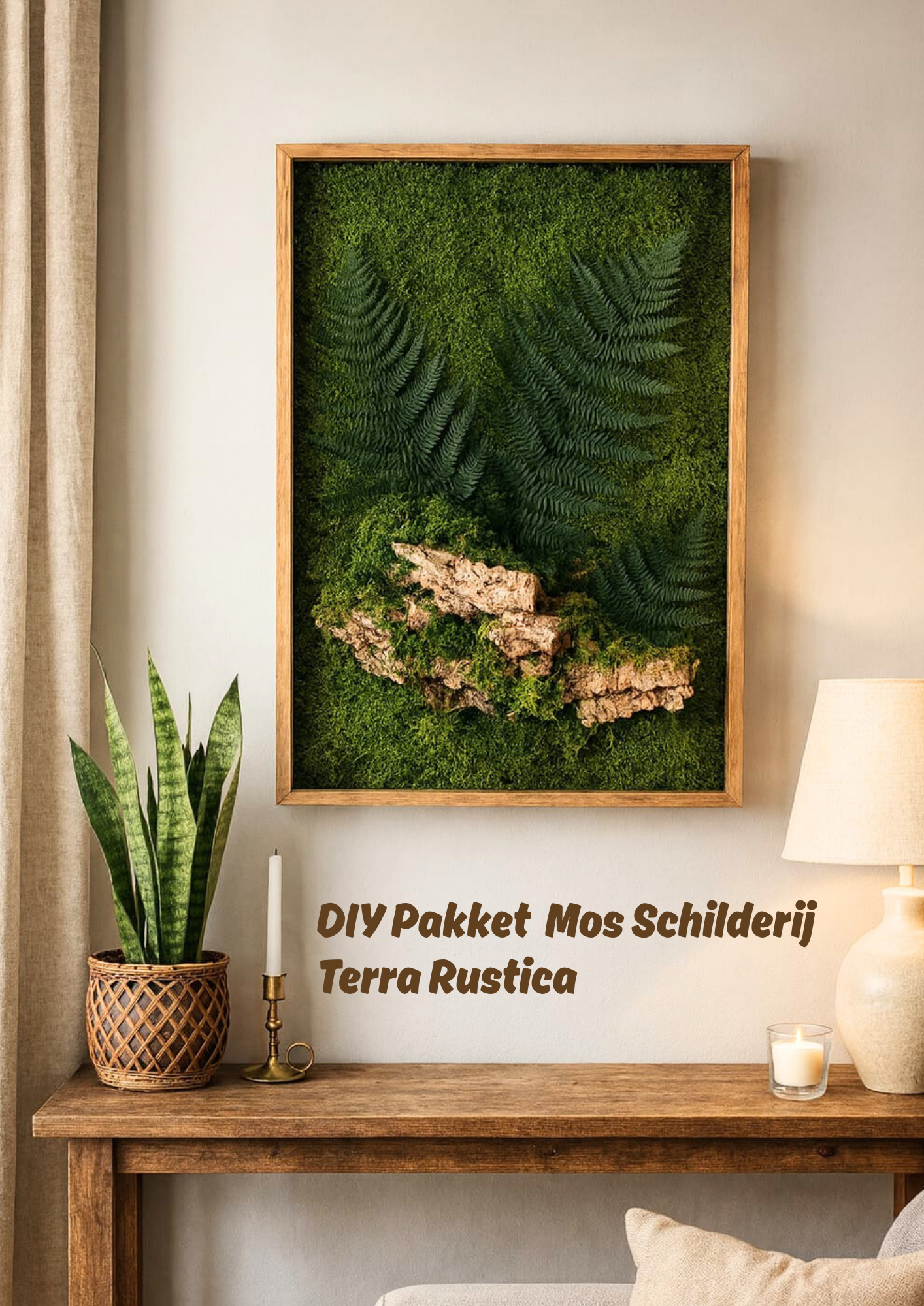 DIY pakket Mos Schilderij Terra Rustica
