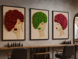 Mosschilderij voor beauty salon - Den Haag