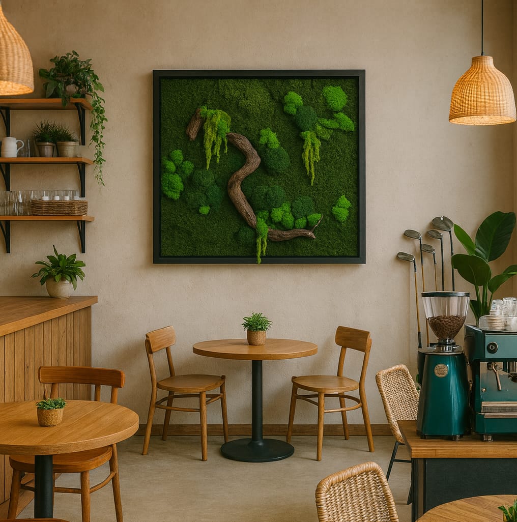 Mos Schilderij -  Botanical Balance